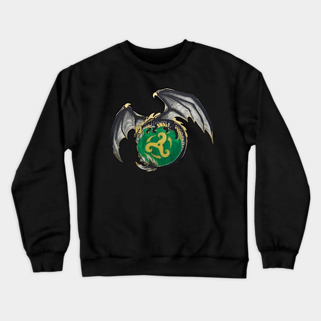 Flying Dragon Crewneck Sweatshirt by Lady Lilac